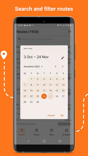 Android application Track-POD Route Manager screenshort