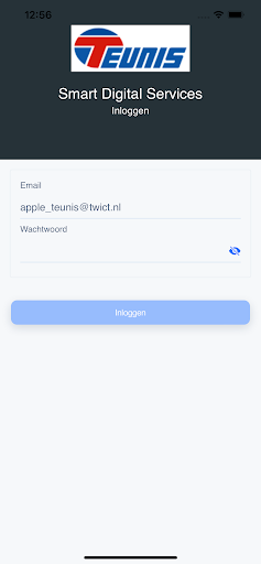 Android application Teunis SDS screenshort