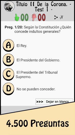 TestOpos Constitución Screen 3