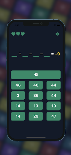 Android application Numle: Fun math numbers game screenshort