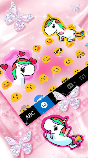 Pink Lux Silk Hearts Keyboard Screen 3