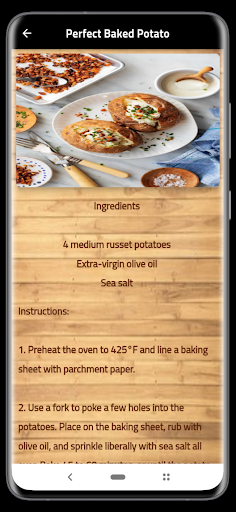 oven recipes Screen 2