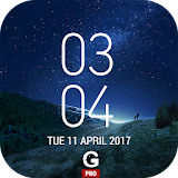 Galaxy S8 Plus Digital Clock Widget Pro + icon