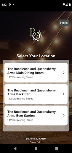 Android application Buccleuch & Queensberry Arms screenshort