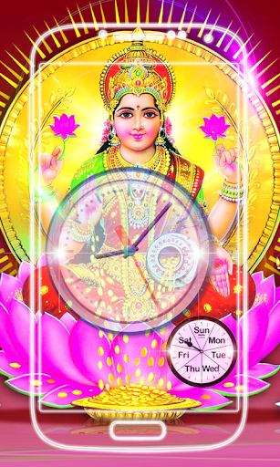 Lakshmi Devi Clock Live Wallpaper