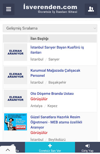 İşverenden.com - İş ilanları Screen 3