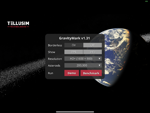 GravityMark GPU Benchmark Screen 3