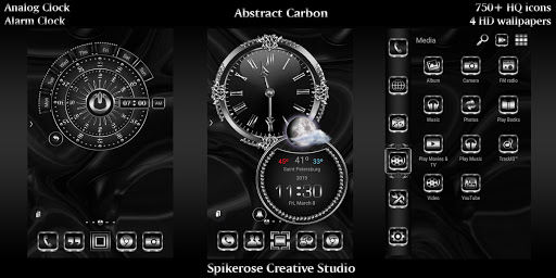 Android application Abstract Carbon theme screenshort
