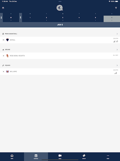 Screenshot of Georgetown Hoyas