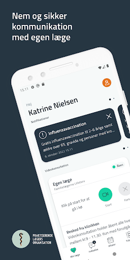 Android application Min Læge screenshort