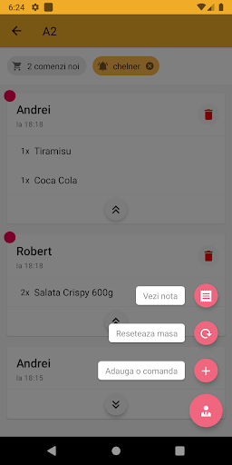 Menoo Waiter Screen 3