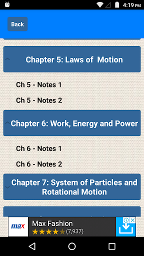 Class 11 Physics Notes Screen 2