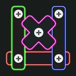 ネオン板とネジのパズル Mod Apk