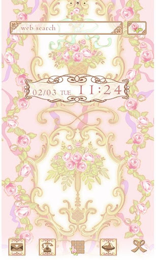Android application Classic Wallpaper Rococo Rose screenshort