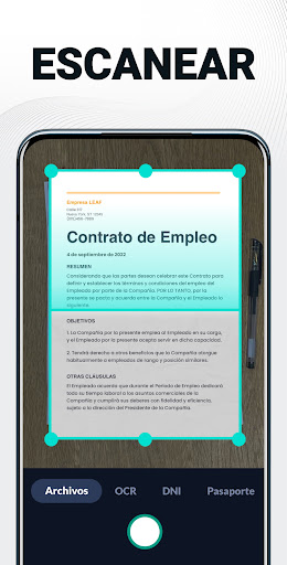 Vista previa de la aplicación