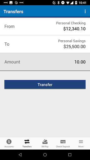 Service CU Mobile Banking Screen 3