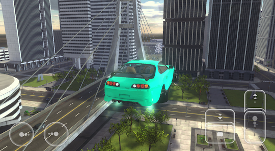 Flying Car Futuristic City