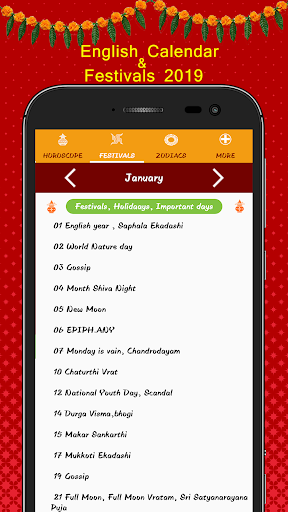 English calendar 2022