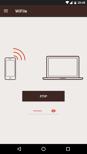WiFile File Transfer Screen 2