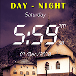 Day & Night Digital Clock live wallpaper Apk
