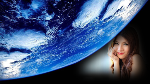 Earth photo frame costume mont Screen 2