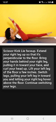 Android application Pilates Exercises screenshort