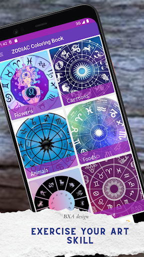 Zodiac Sign Coloring Pages Screen 2