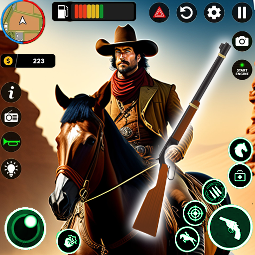 Western Cowboy Game Horse Ride