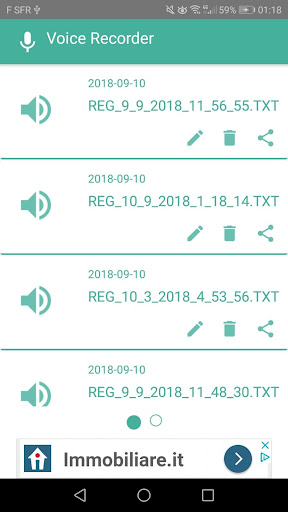 Voice To Text Recorder Screen 2