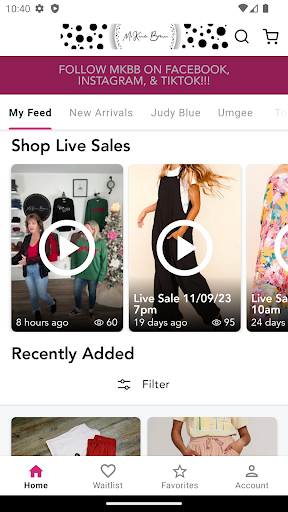 Screenshot of McKenzie Brown Boutique