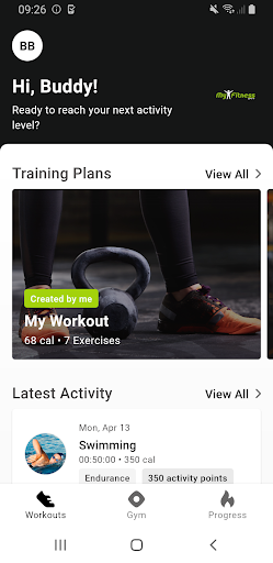 Android application My Fitness 24/7 screenshort