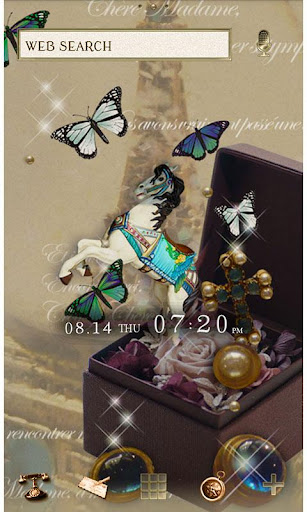 Android application Butterflies Theme-Antique Box- screenshort