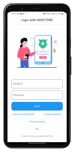 Android application Udoctors - Health Services screenshort