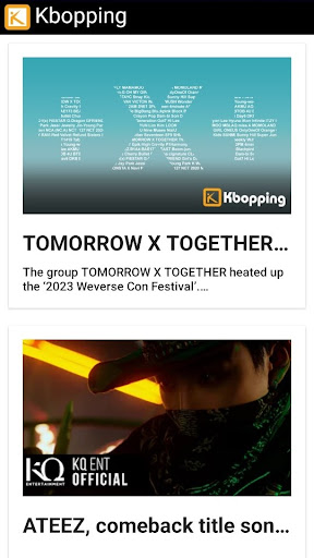 Android application Kbopping screenshort