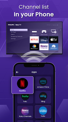 Remote for Philips Roku TV Screen 3