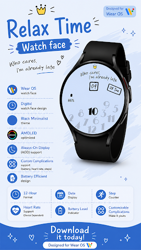 Relax Time Watch face screenshot 3