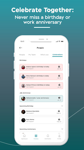 MyEdge - Employee self service Screen 3