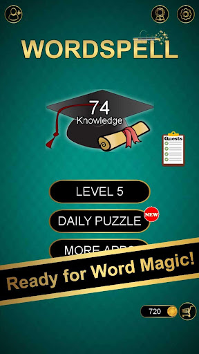 Android application Word Spell - Brain Trek Puzzle screenshort