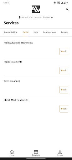 AV Salons & Clinic Screen 2