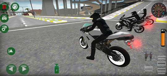 City Motorcycle Stunt Riding