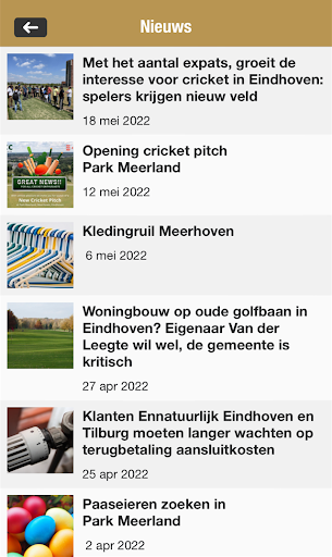 MeerhovenApp Screen 2