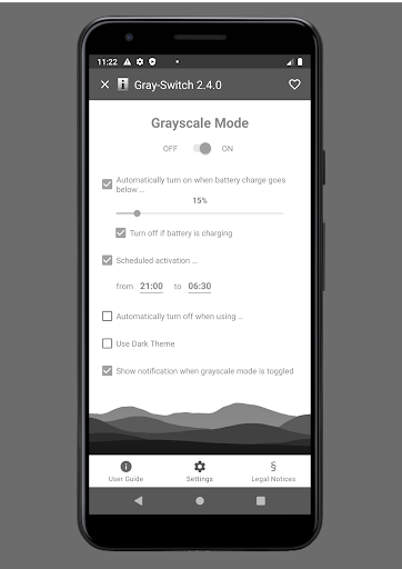 Gray-Switch (Grayscale) Screen 3