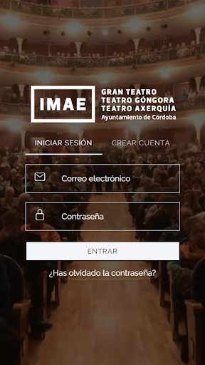 Android application IMAE - Teatros de Córdoba screenshort