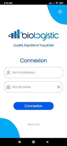 Android application M-Bio Logistic screenshort