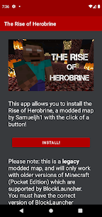 The Rise of Herobrine: MCPE For PC installation