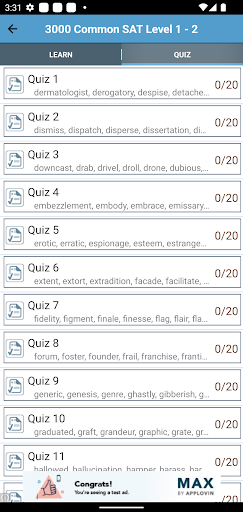 4000 SAT Vocabulary Screenshot 3 - AppWisp.com