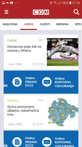Android application CdM screenshort
