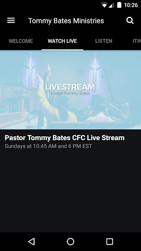 Tommy Bates Ministries Screen 2