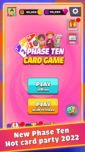 Android application Phase Ten - Card game screenshort