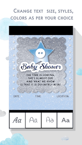 Baby Shower Invitation Card Ma apkpoly screenshots 4